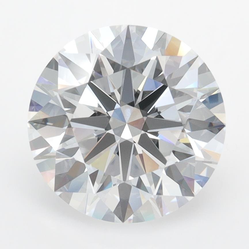 3.10ct D FL Rare Carat Ideal Cut Round Lab Grown Diamond