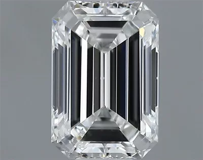 0.40ct F SI2 Rare Carat Ideal Cut Emerald Diamond