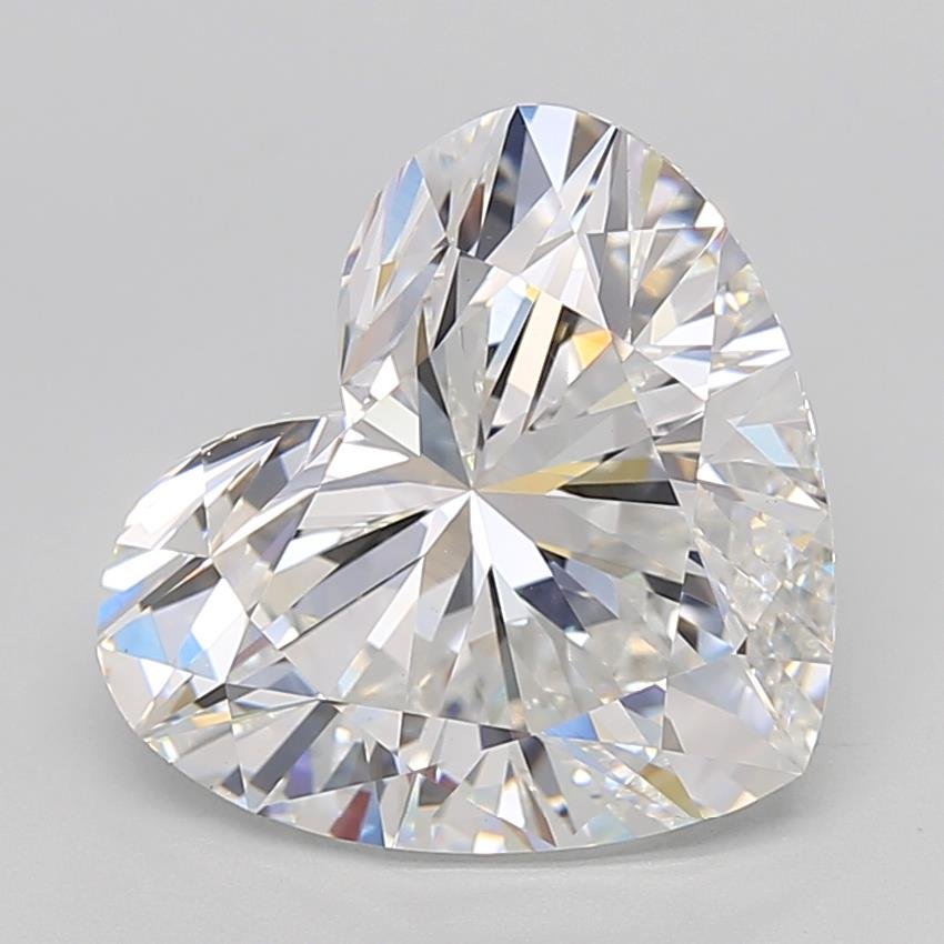 7.07ct E VVS2 Rare Carat Ideal Cut Heart Lab Grown Diamond