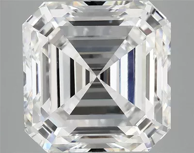 7.15ct F VVS2 Rare Carat Ideal Cut Asscher Lab Grown Diamond