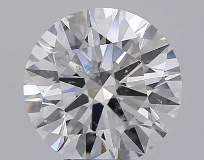 4.01ct E SI2 Rare Carat Ideal Cut Round Diamond