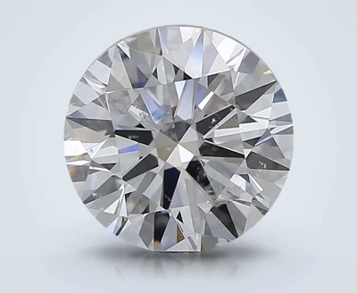 4.01ct E SI2 Rare Carat Ideal Cut Round Diamond