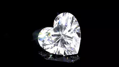 7.09ct D FL Rare Carat Ideal Cut Heart Diamond
