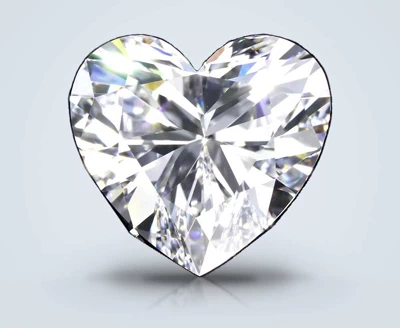 7.09ct D FL Rare Carat Ideal Cut Heart Diamond