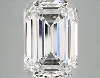 15.34ct F VVS2 Rare Carat Ideal Cut Emerald Lab Grown Diamond