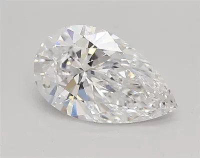 0.88ct D VVS1 Rare Carat Ideal Cut Pear Lab Grown Diamond