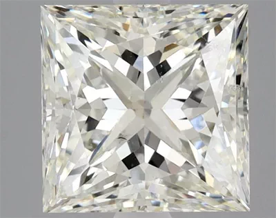 2.73ct K SI2 Rare Carat Ideal Cut Princess Diamond