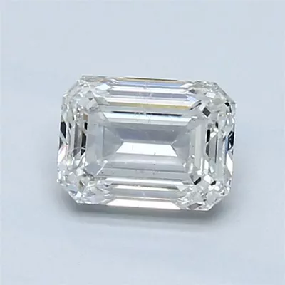 1.06ct G SI2 Rare Carat Ideal Cut Emerald Diamond