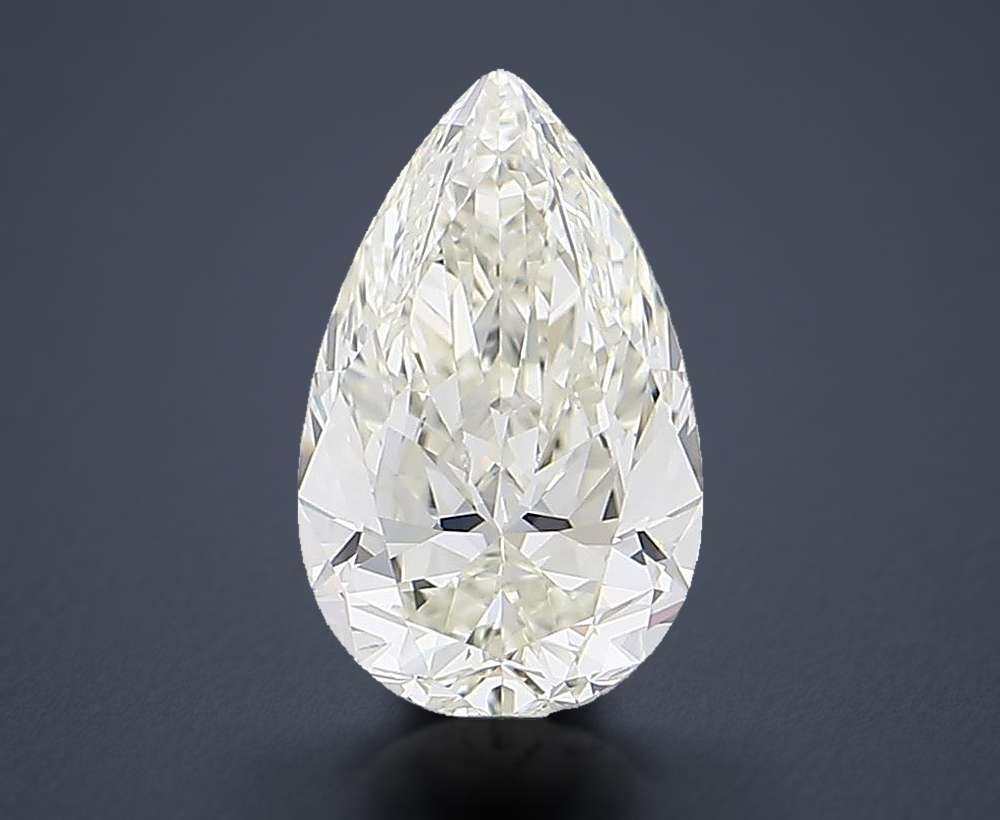 2.51ct J SI1 Rare Carat Ideal Cut Pear Diamond