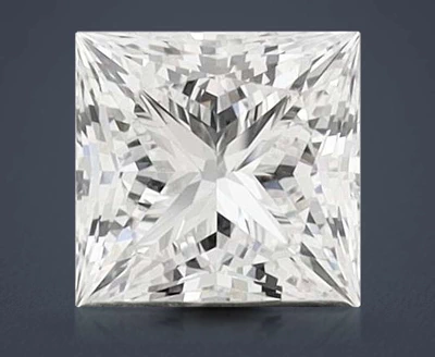 1.08ct D VVS2 Rare Carat Ideal Cut Princess Lab Grown Diamond