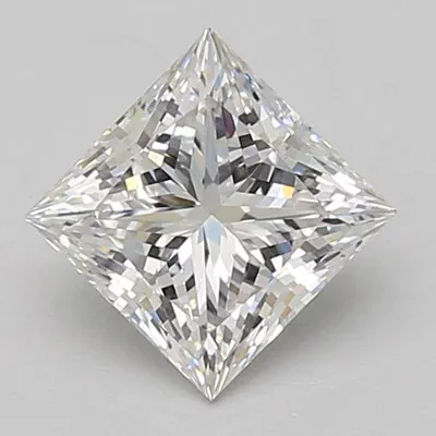 1.43ct E VVS2 Rare Carat Ideal Cut Princess Lab Grown Diamond