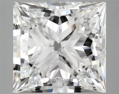 7.01ct E VVS2 Rare Carat Ideal Cut Princess Lab Grown Diamond