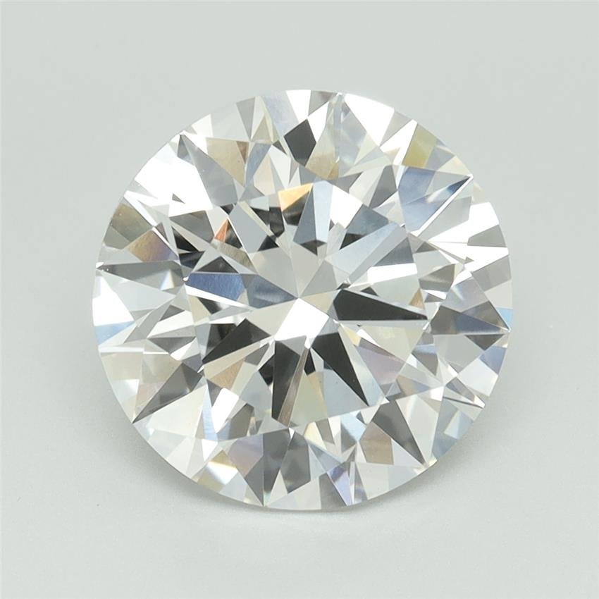 4.04ct F VVS2 Rare Carat Ideal Cut Round Lab Grown Diamond