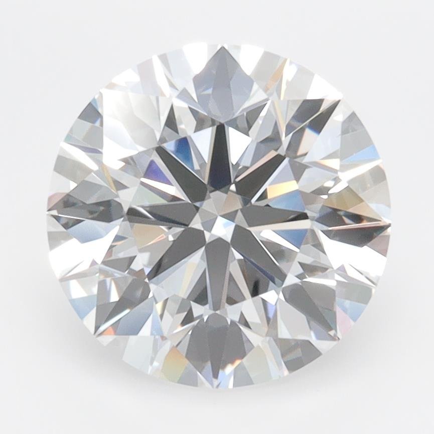 3.04ct D FL Rare Carat Ideal Cut Round Lab Grown Diamond
