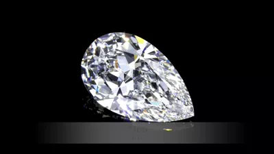 7.16ct D FL Rare Carat Ideal Cut Pear Diamond