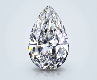 7.16ct D FL Rare Carat Ideal Cut Pear Diamond