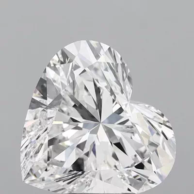 6.07ct E VVS2 Very Good Cut Heart Lab Grown Diamond