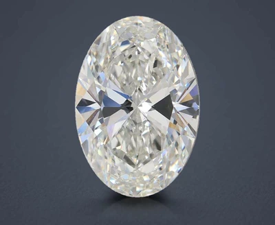 5.02ct G VVS2 Rare Carat Ideal Cut Oval Lab Grown Diamond