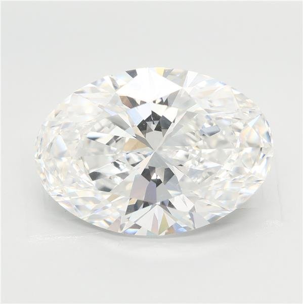 6.09ct F VVS2 Rare Carat Ideal Cut Oval Lab Grown Diamond