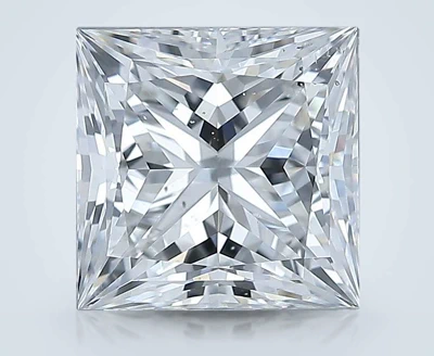3.05ct F SI1 Rare Carat Ideal Cut Princess Diamond