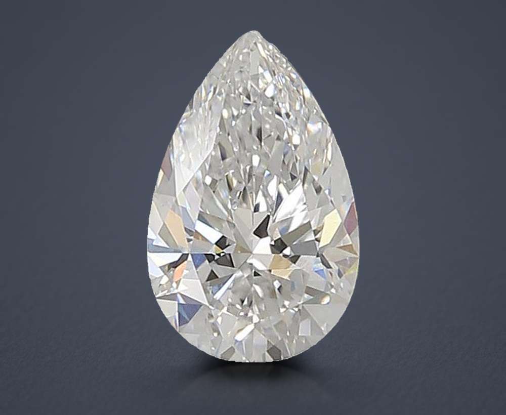 1.40ct E VVS2 Rare Carat Ideal Cut Pear Lab Grown Diamond