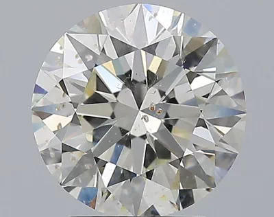 2.70ct K SI2 Rare Carat Ideal Cut Round Diamond