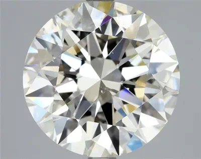 4.01ct K SI2 Rare Carat Ideal Cut Round Diamond
