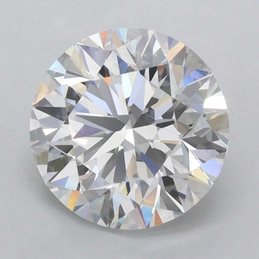 2.94ct D FL Rare Carat Ideal Cut Round Lab Grown Diamond