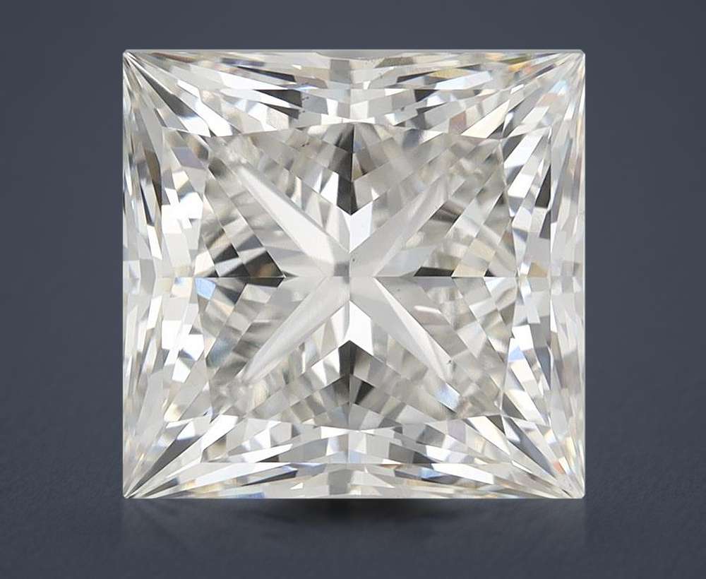 7.04ct H VS1 Rare Carat Ideal Cut Princess Lab Grown Diamond