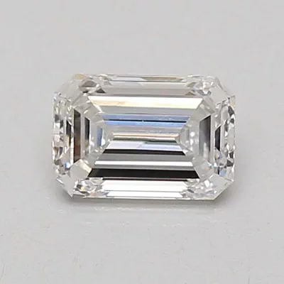 0.73ct D VVS1 Excellent Cut Emerald Lab Grown Diamond
