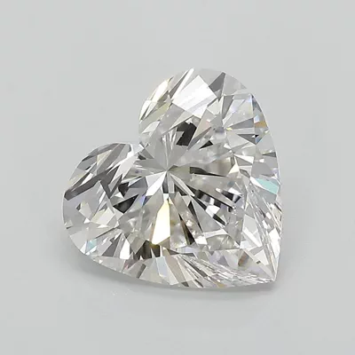 2.64ct G VVS2 Rare Carat Ideal Cut Heart Lab Grown Diamond