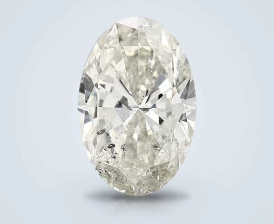 5.01ct K SI2 Rare Carat Ideal Cut Oval Diamond