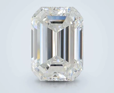 3.53ct F VVS2 Rare Carat Ideal Cut Emerald Lab Grown Diamond