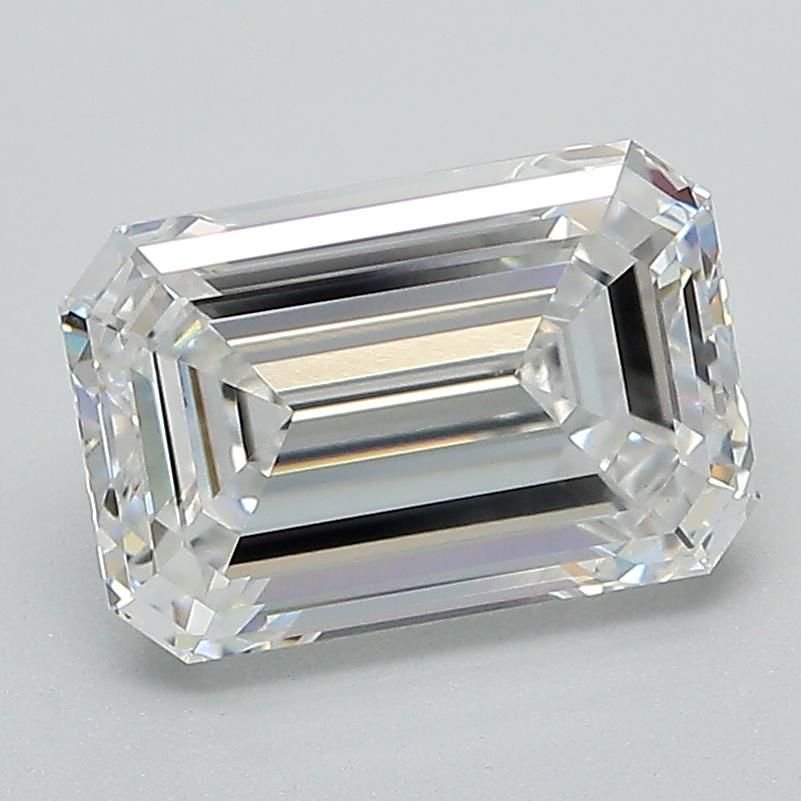 2.58ct E VS1 Excellent Cut Emerald Lab Grown Diamond