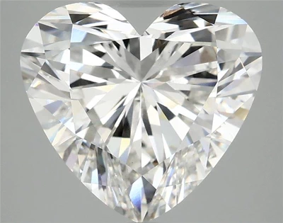 5.03ct F VS1 Rare Carat Ideal Cut Heart Lab Grown Diamond