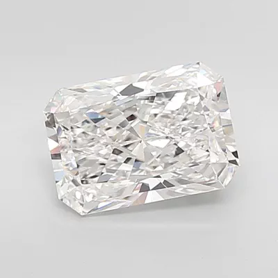 4.06ct E VVS2 Rare Carat Ideal Cut Radiant Lab Grown Diamond