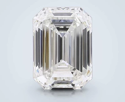 31.55ct H VS1 Rare Carat Ideal Cut Emerald Lab Grown Diamond