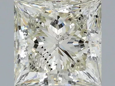 2.01ct K SI2 Rare Carat Ideal Cut Princess Diamond