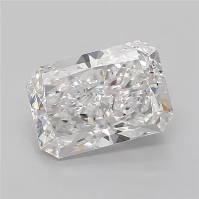 3.04ct F VVS2 Rare Carat Ideal Cut Radiant Lab Grown Diamond