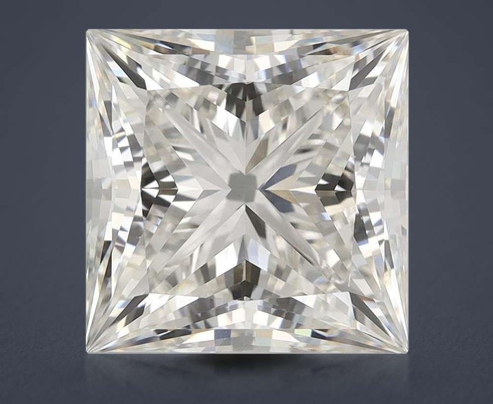 6.13ct H VS1 Rare Carat Ideal Cut Princess Lab Grown Diamond