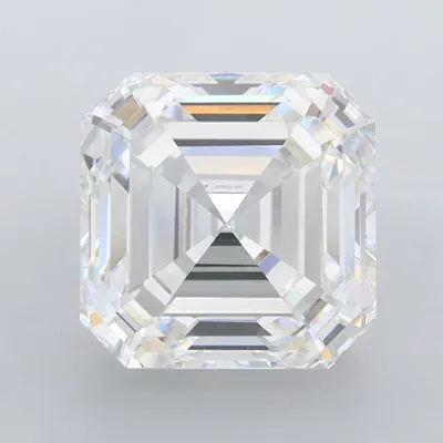 4.10ct E VVS2 Rare Carat Ideal Cut Asscher Lab Grown Diamond