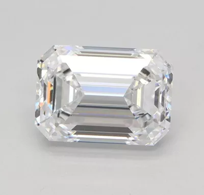 1.51ct D VS2 Excellent Cut Emerald Lab Grown Diamond