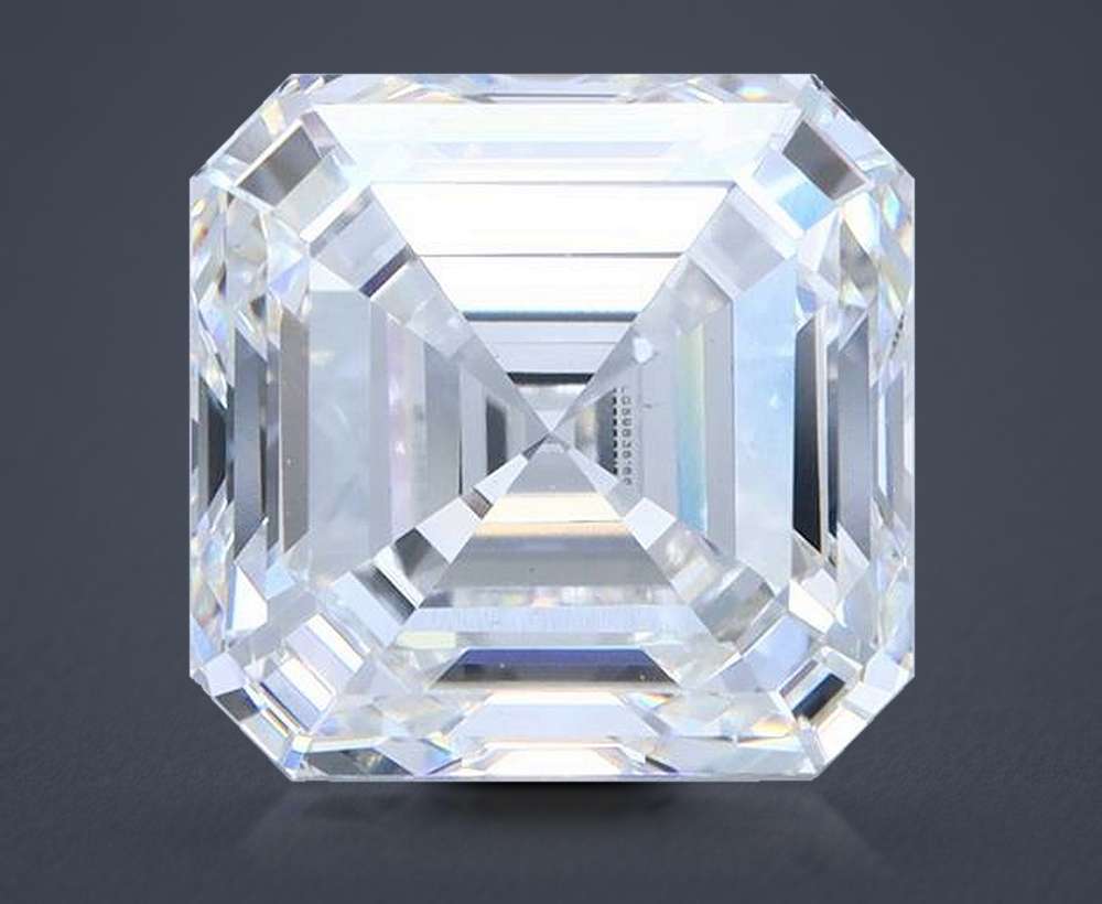 5.77ct F VS1 Excellent Cut Asscher Lab Grown Diamond
