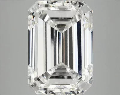 10.01ct F VVS2 Excellent Cut Emerald Lab Grown Diamond