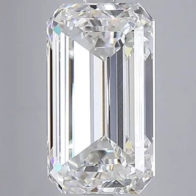 15.04ct F VVS2 Rare Carat Ideal Cut Emerald Lab Grown Diamond