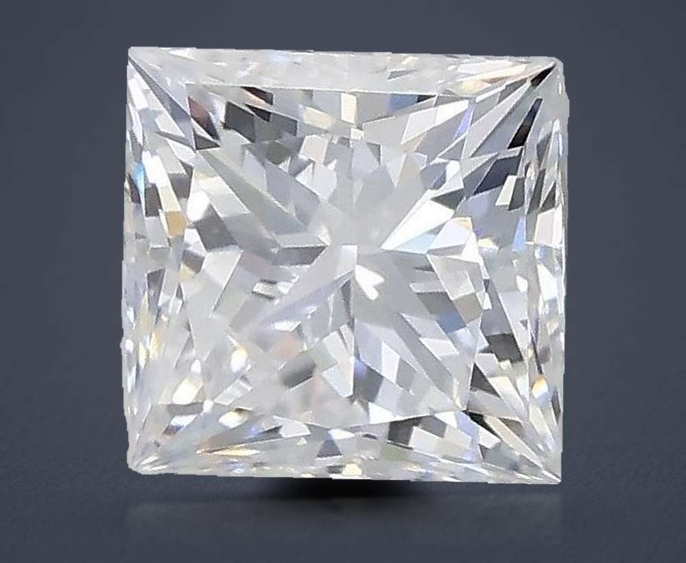 1.10ct D VS1 Rare Carat Ideal Cut Princess Lab Grown Diamond