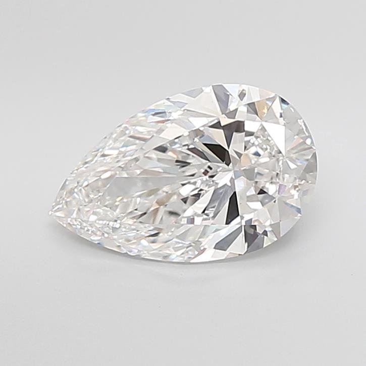 3.48ct F VVS2 Rare Carat Ideal Cut Pear Lab Grown Diamond