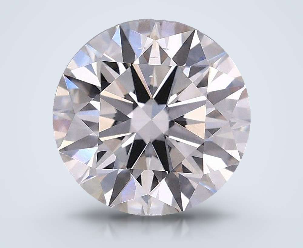 1.29ct F VS2 Rare Carat Ideal Cut Round Lab Grown Diamond