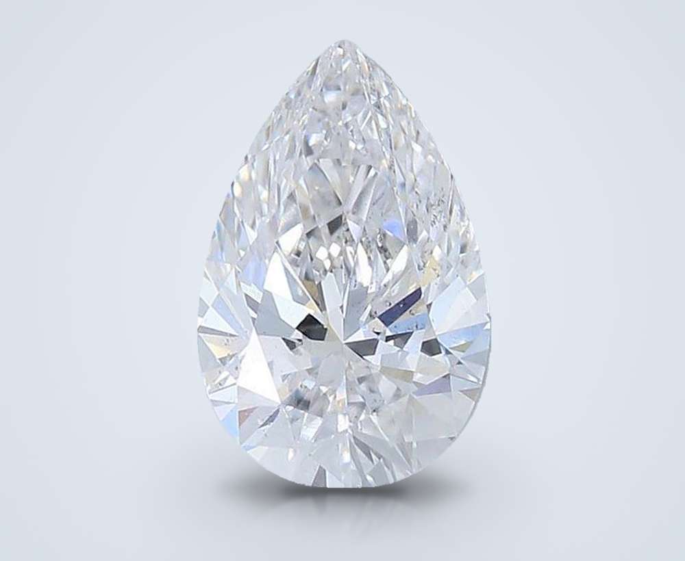 0.94ct E SI1 Rare Carat Ideal Cut Pear Lab Grown Diamond
