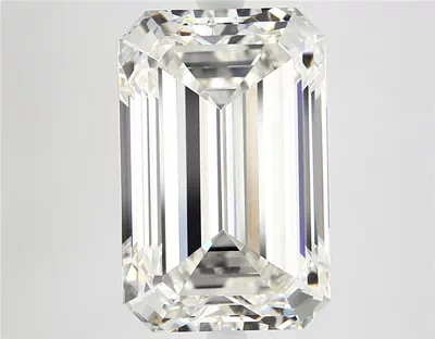 8.02ct H SI1 Rare Carat Ideal Cut Emerald Diamond